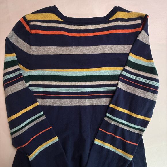 MOTH ANTHROPOLOGY Luca Striped Sweater Dress Multicolor Long Sleeve Knit Size L - Picture 4 of 16